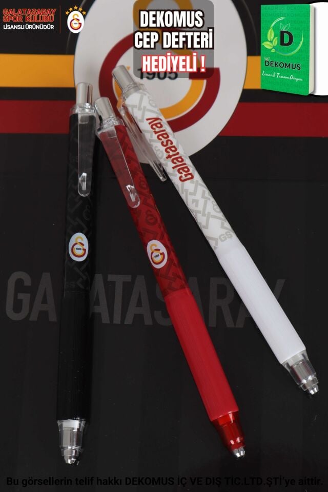 ''DEKOMUS CEP DEFTERİ HEDİYELİ'' YENİ SEZON LİSANSLI GALATASARAY WISE VERSATİL UÇLU KALEM 0,7 MM