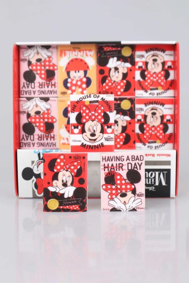 DEKOMMUS İLE LİSANSLI MINNIE MOUSE ''2 ADET'' YÜZ FİGÜRLÜ SİLGİ