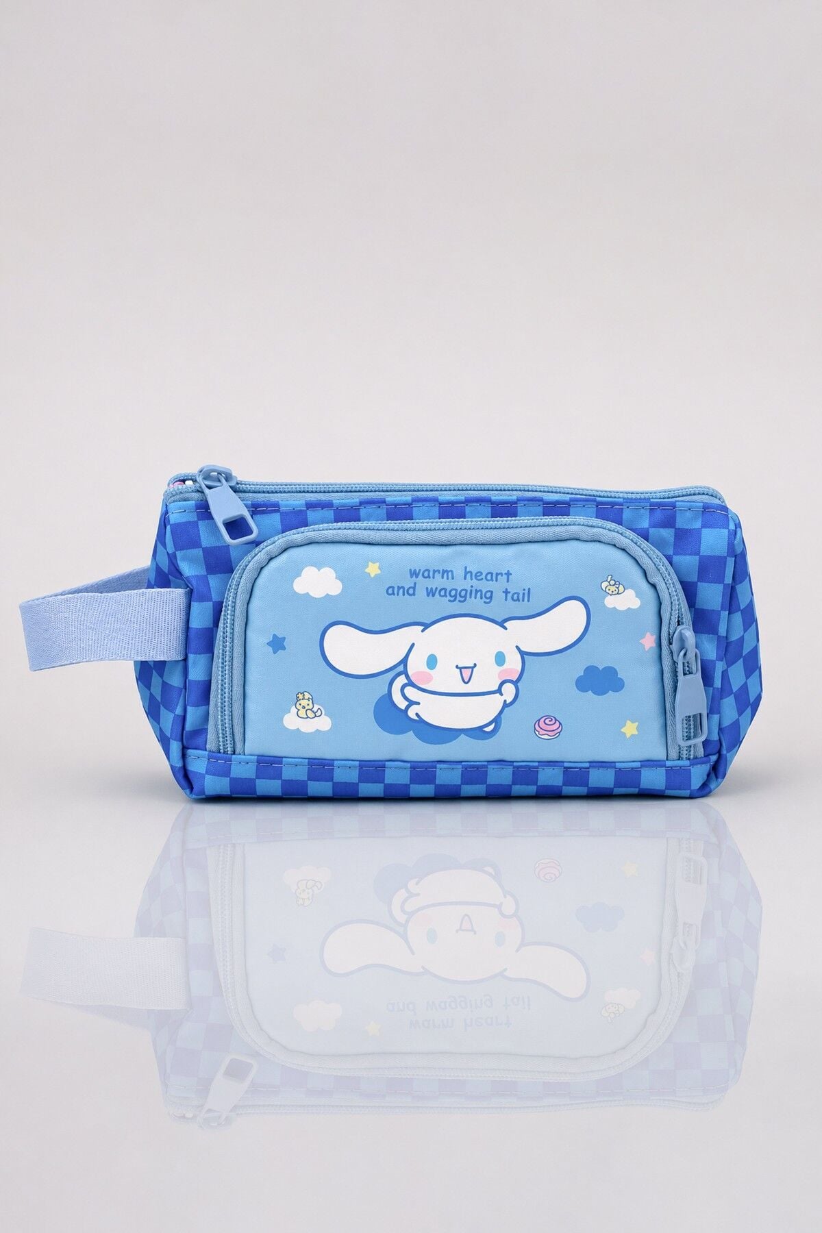x Dekomus Lisanslı Cinnamoroll Yeni Sezon Blue Cloud Collection Kalem Çantası