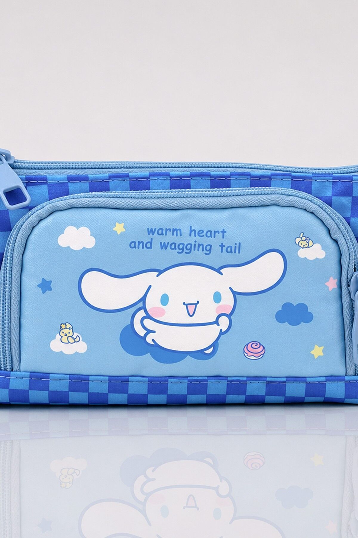 x Dekomus Lisanslı Cinnamoroll Yeni Sezon Blue Cloud Collection Kalem Çantası