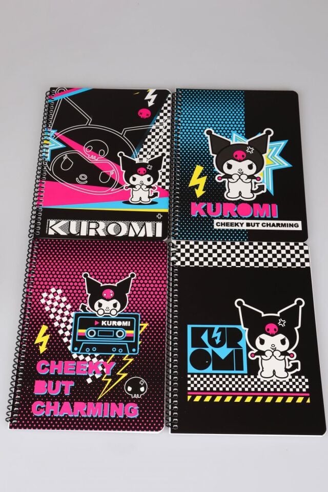 DEKOMUS İLE YENİ SEZON LİSANSLI KUROMI ''TEKLİ'' SPIRALLI SERT KAPAK A5 NOT DEFTERİ 80 YAPRAK