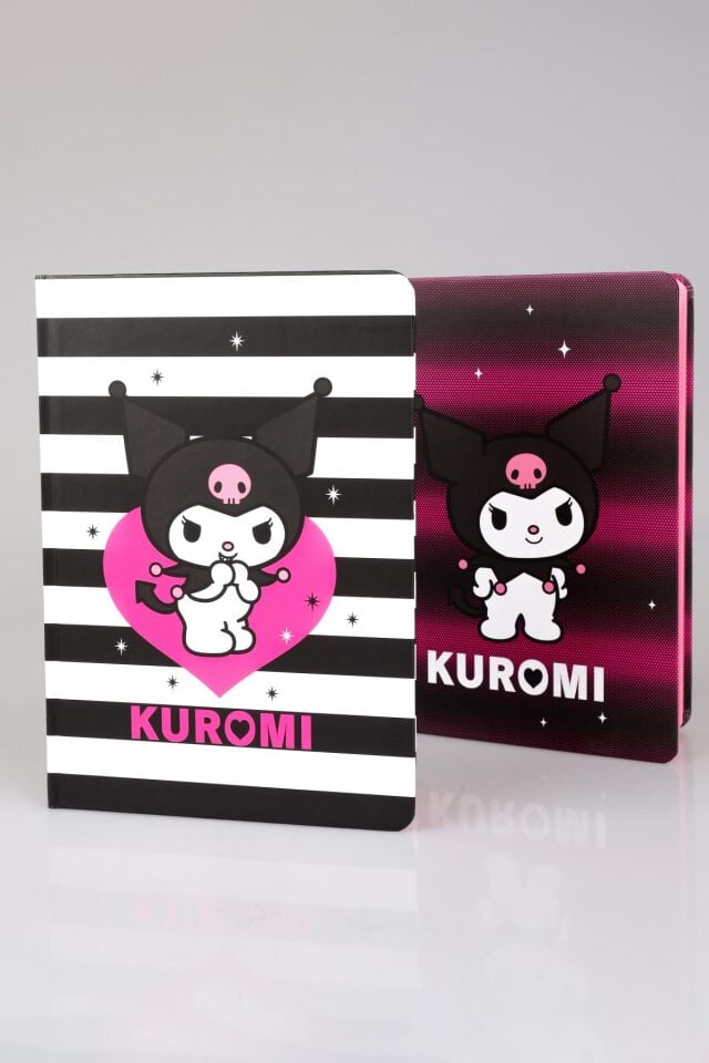 DEKOMUS İLE YENİ SEZON LİSANSLI KUROMI ''TEKLİ'' SERT KAPAK A5 NOT DEFTERİ 80 YAPRAK