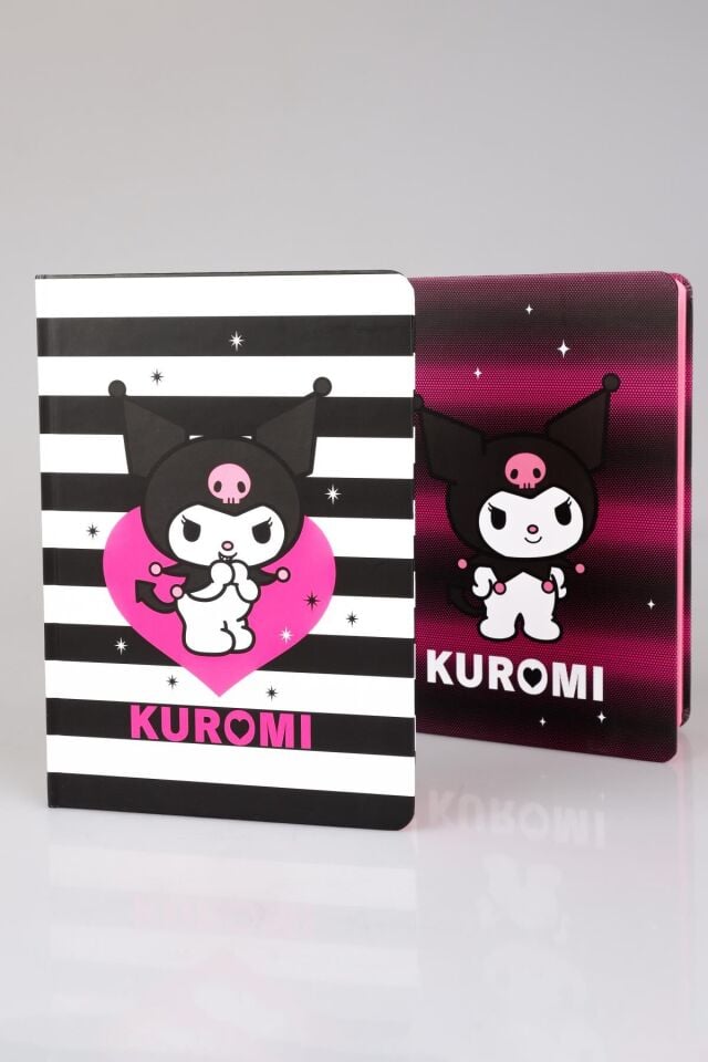 DEKOMUS İLE YENİ SEZON LİSANSLI KUROMI ''TEKLİ'' SERT KAPAK A5 NOT DEFTERİ 80 YAPRAK