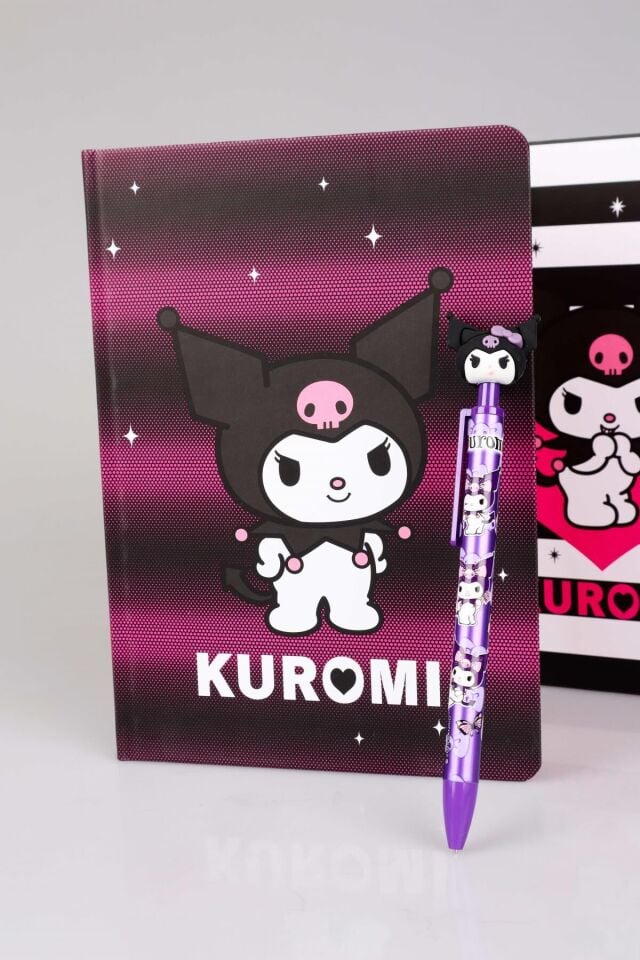 DEKOMUS İLE YENİ SEZON LİSANSLI KUROMI NOT DEFTERİ VE VERSATİL UÇLU KALEM 0.7 MM 2'LİSİ