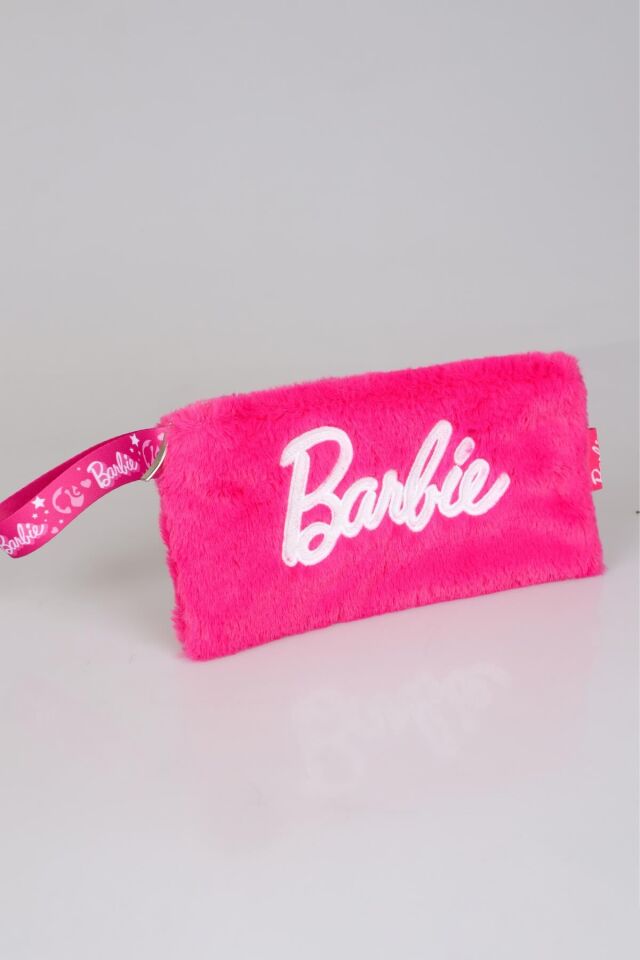 DEKOMUS İLE YENİ SEZON LİSANSLI BARBIE BASIC PELUŞ EL ÇANTASI/MAKYAJ ÇANTASI/KALEM ÇANTASI