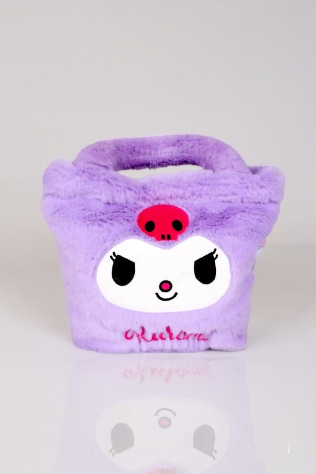DEKOMUS İLE YENİ SEZON LİSANSLI KUROMI BASIC PELUŞ EL ÇANTASI/BESLENME ÇANTASI
