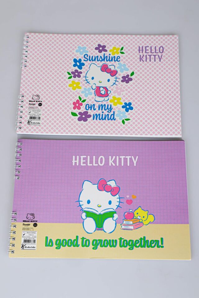 DEKOMUS İLE LİSANSLI HELLO KITTY ''TEKLİ'' RESİM DEFTERİ 17*24 CM 15 YAPRAK