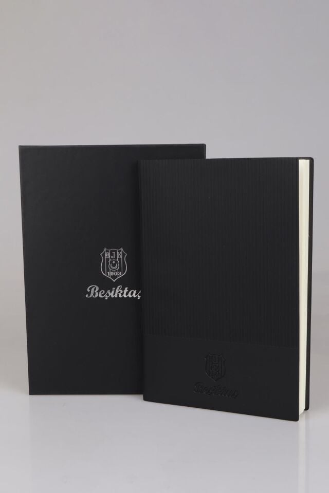DEKOMUS İLE LİSANSLI BEŞİKTAŞ KUTULU SERT KAPAK DERİ AJANDA ''ÖZEL KUTULU COMFORT KALEM HEDİYELİ''