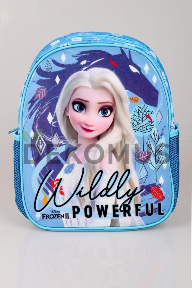 TEK BÖLMELİ KÜÇÜK BOY 32 CM ELSA FROZEN ANAOKUL ÇANTASI HAWK JR WIDELY