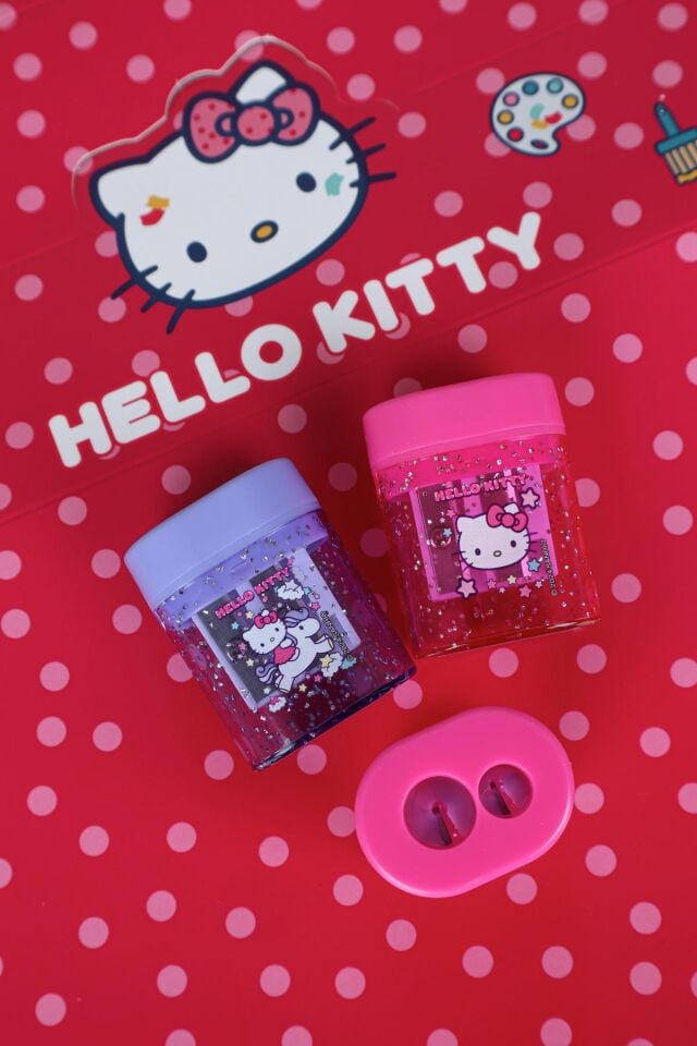 x Dekomus Lisanslı Hello Kitty Çift Bıçaklı Kalemtraş Tek Adet