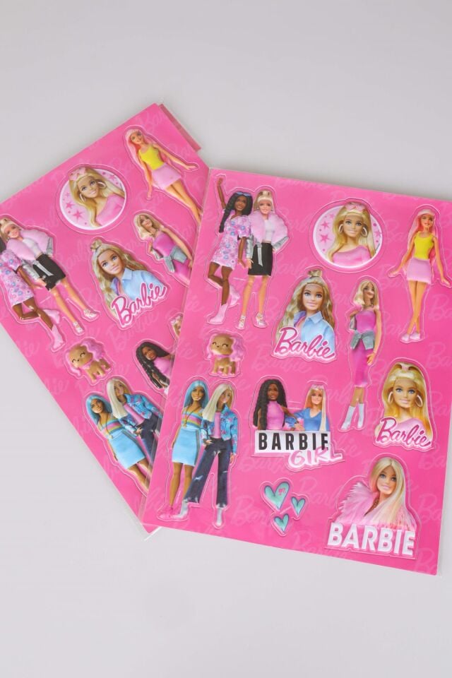 DEKOMUS İLE LİSANSLI BARBIE ''TEK ADET'' 3D STICKER SET