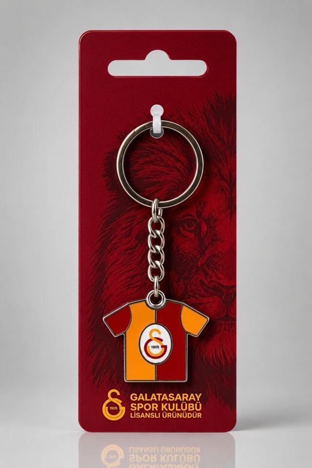 x Dekomus Lisanslı Galatasaray Parçalı Forma Metal Anahtarlık ''Dekomus Cep Defteri Hediyeli''