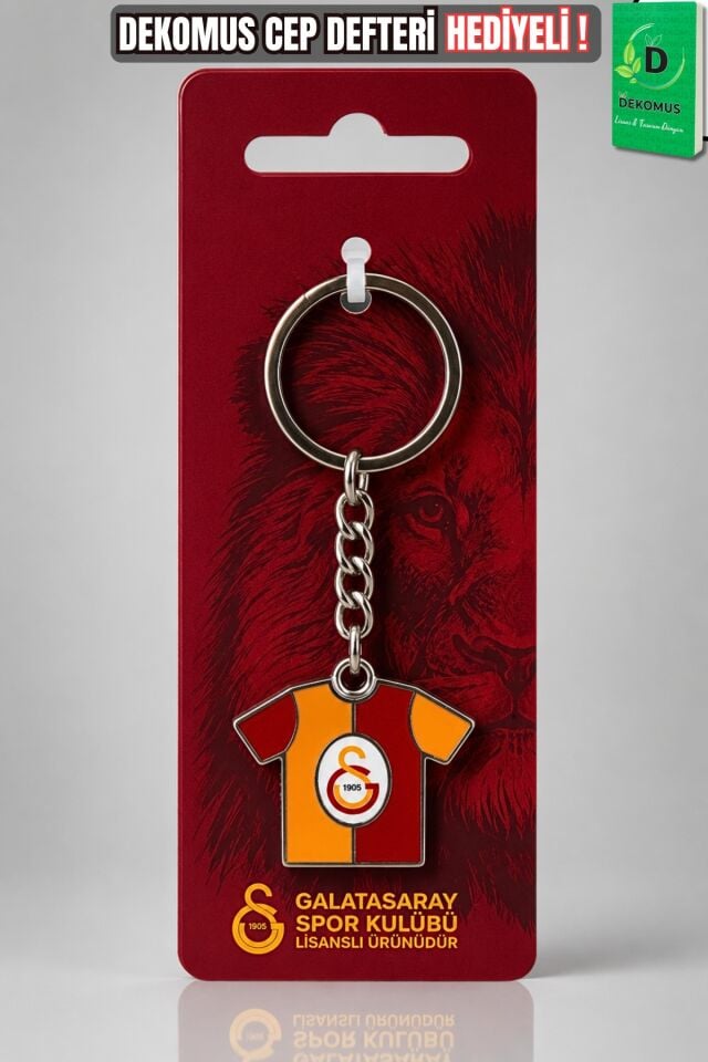 Lisanslı Galatasaray Parçalı Forma Metal Anahtarlık ''Dekomus Cep Defteri Hediyeli''
