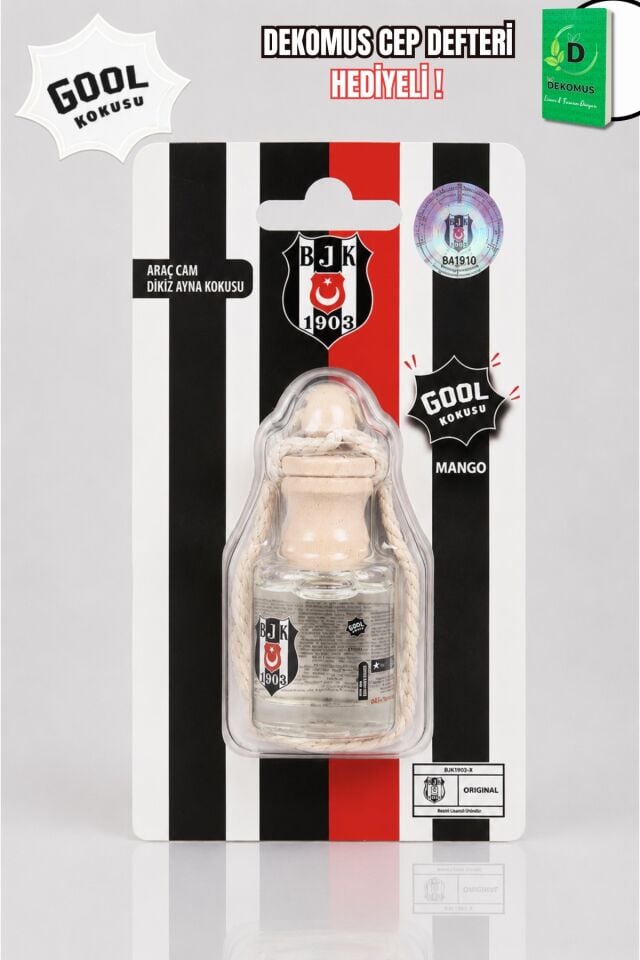 x Dekomus Lisanslı Beşiktaş Araç Cam Dikiz Aynası Kokusu 8 Ml