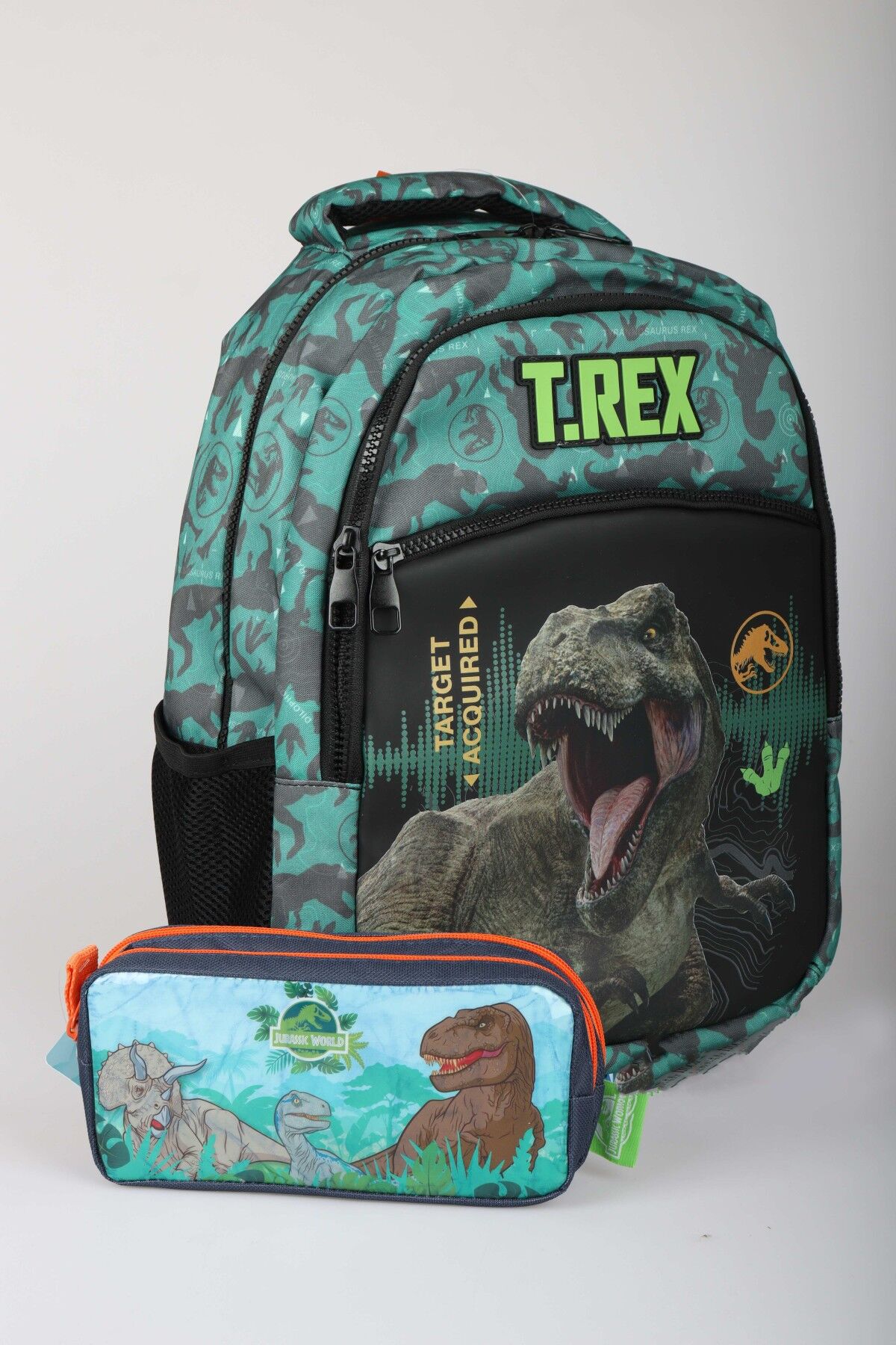 x Dekomus ''T-Rex Force Collection'' Jurassıc World Lisanslı Okul ve Kalem Çantası Seti