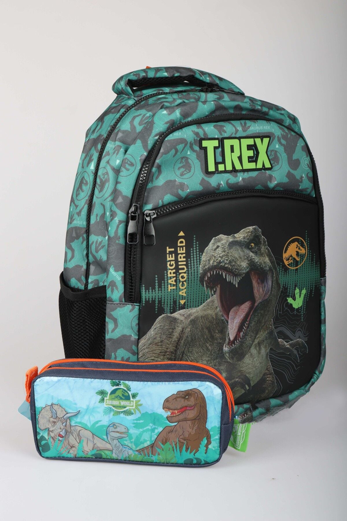 x Dekomus ''T-Rex Force Collection'' Jurassıc World Lisanslı Okul ve Kalem Çantası Seti